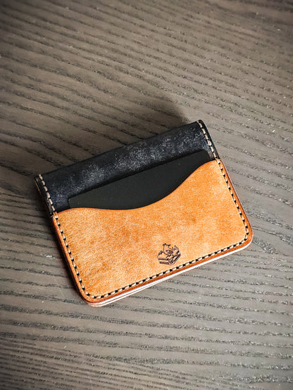 Westfield leather bifold wallet showing exterior flap construction